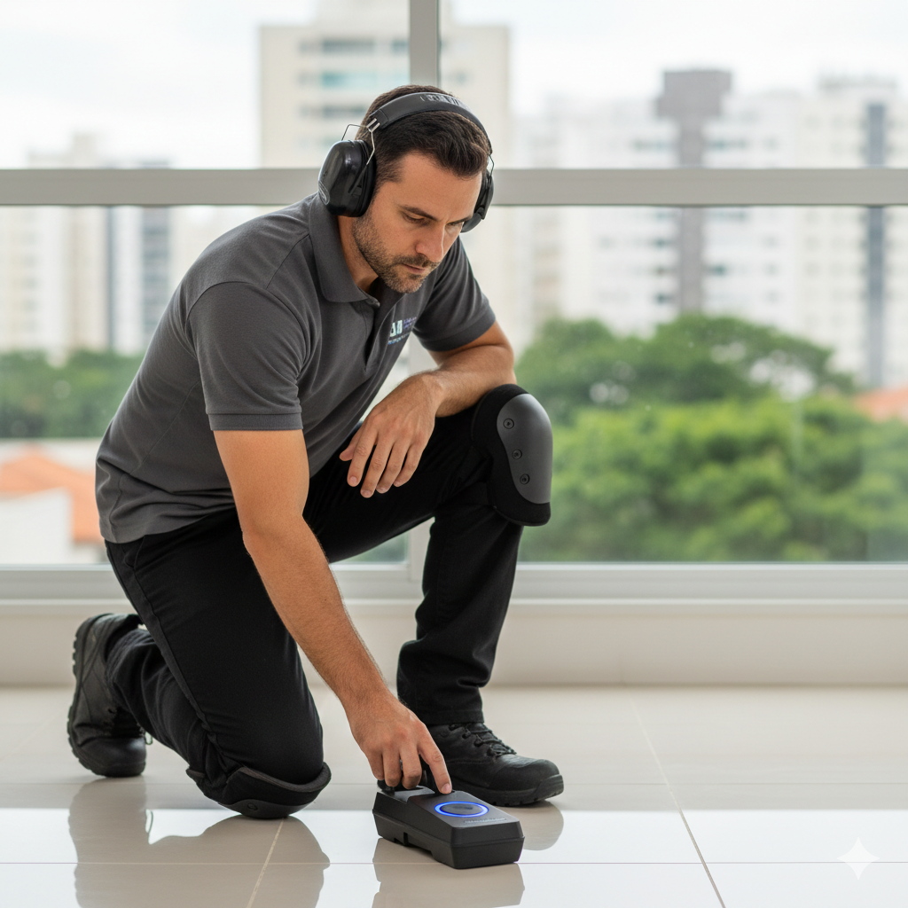 Serviço de caça vazamento com geofone em Moema, São Paulo