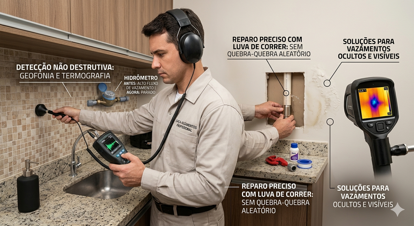 Vazamentos: Tipos, Soluções e os Especialistas em Detecção